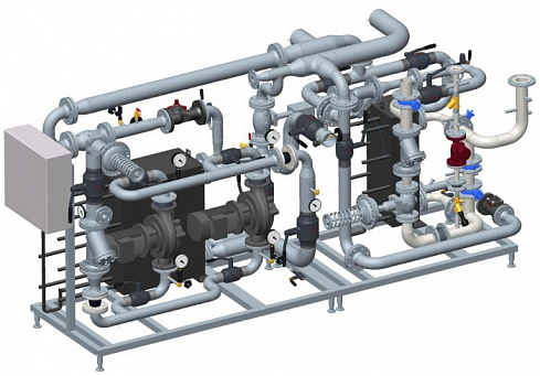 Блочный Тепловой Пункт Danfoss (Отопление, ГВС) детальное изображение