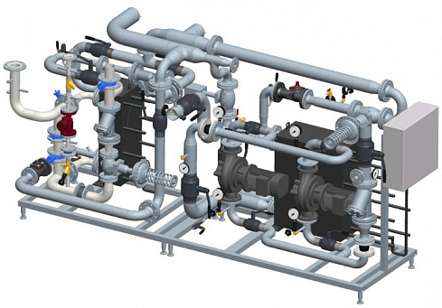 Блочный Тепловой Пункт Danfoss (Отопление, ГВС) детальное изображение